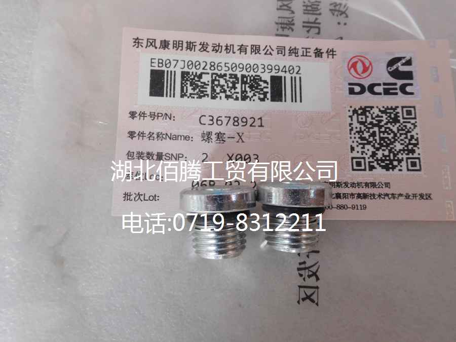 东风康明斯发动机T型螺塞3678921-3.jpg