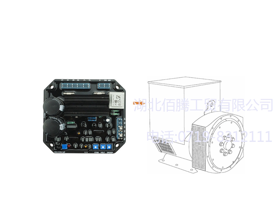 KF308A2 发电机AVR电压调节器无刷励磁调压板稳压器
